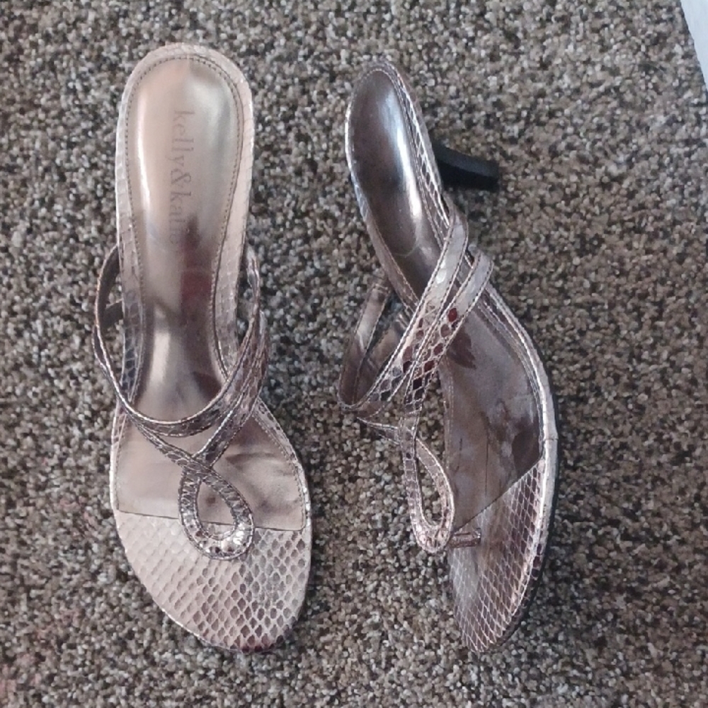 + Kelly & Katie Silver Heels with Elegant Design Size 8.5